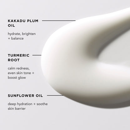 calm body milk with kakadu plum oil, turmeric root, sunflower oil