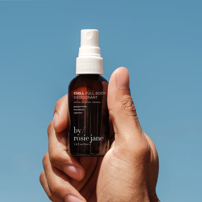 chill deo in hand