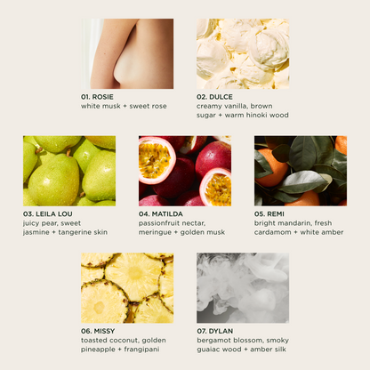 includes rosie, dulce, leila lou,  matilda, remi, missy, dylan