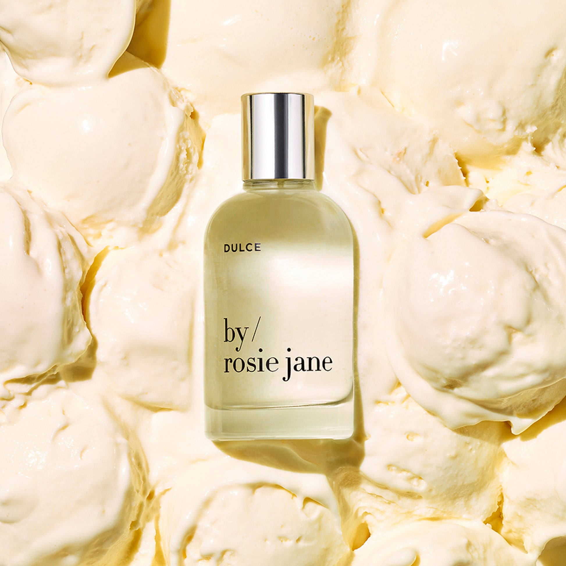 Dulce perfume  on vanilla ice cream