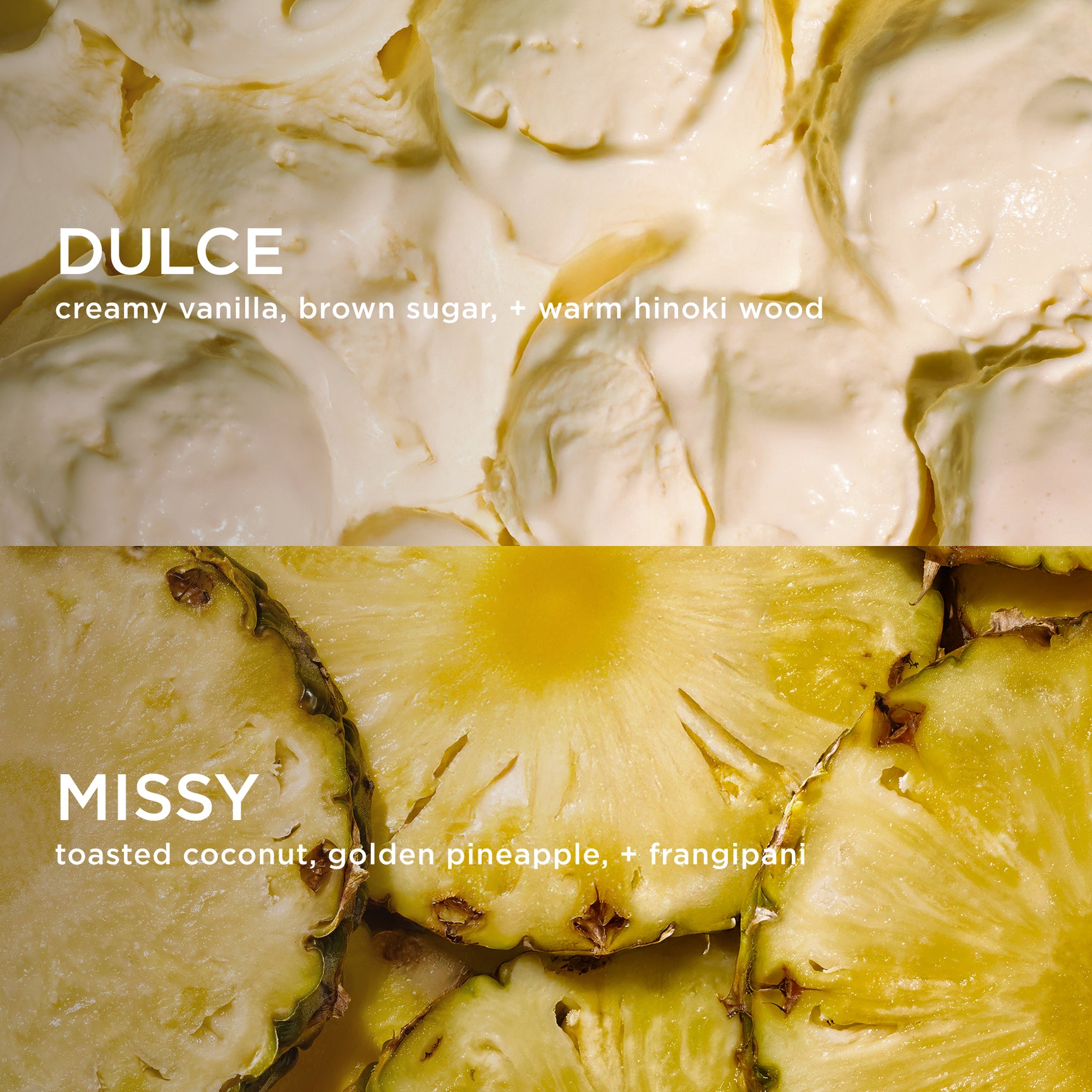 dulce and missy notes layered together