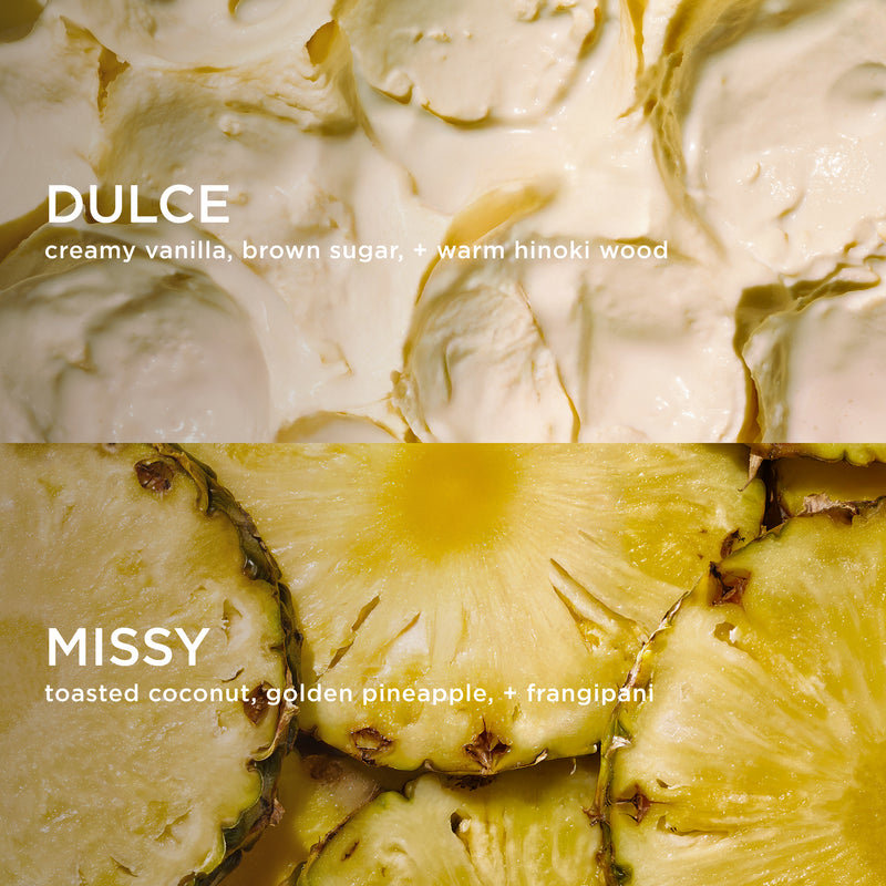 dulce and missy notes layered together