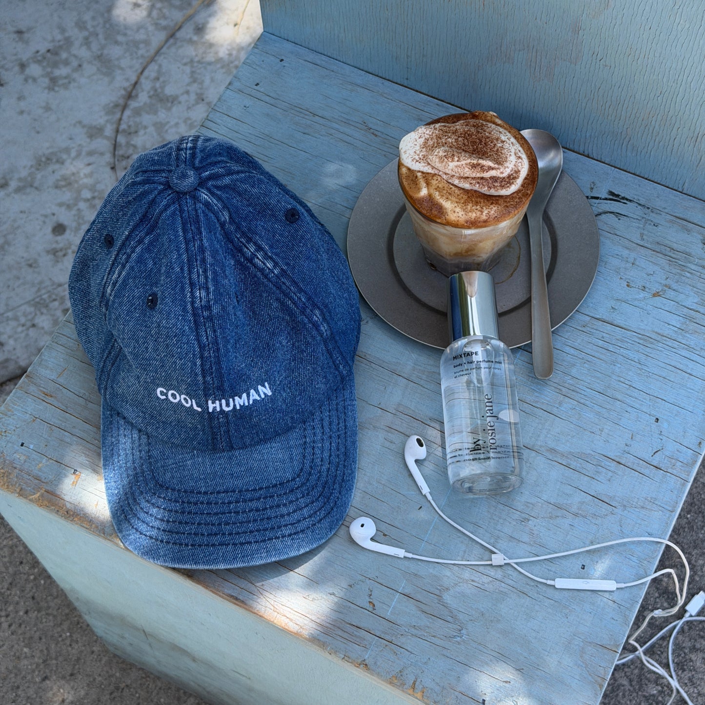 COOL HUMAN DENIM BASEBALL CAP