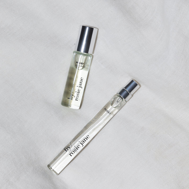 missy perfume oil and missy travel spray