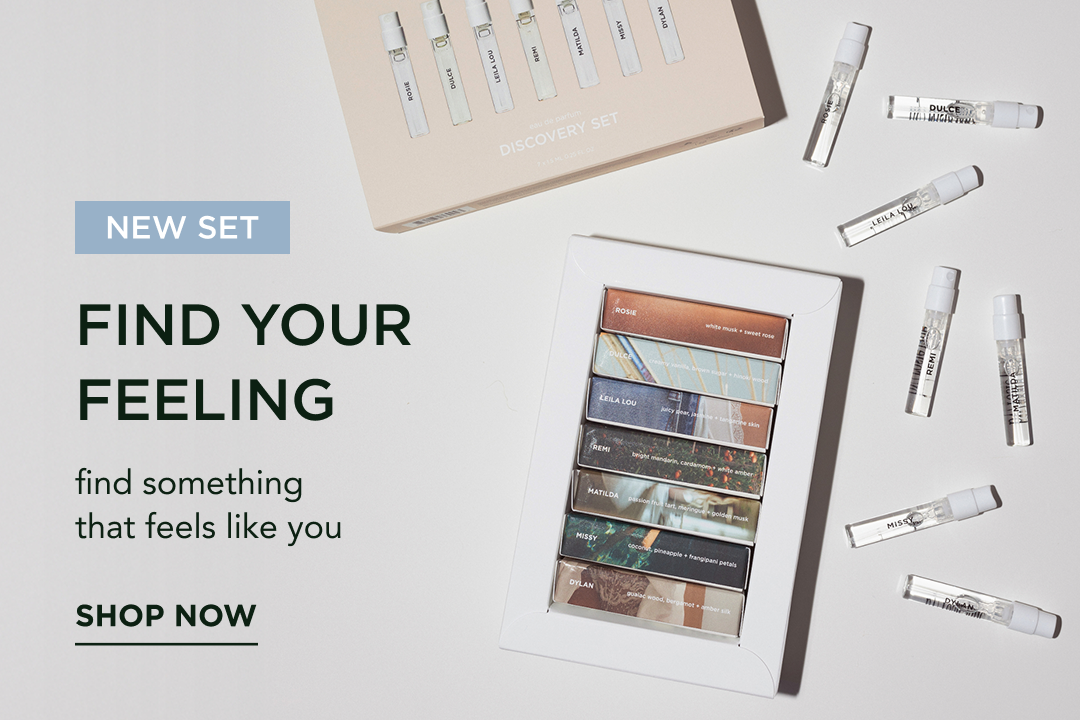 new 7 pcs discovery set; find your feeling