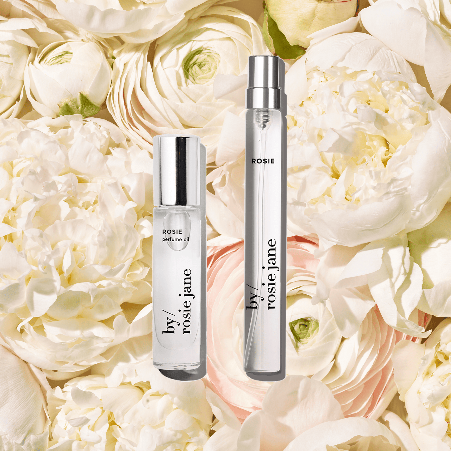 Rosie perfume oil and travel spray