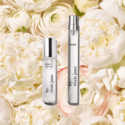 Rosie perfume oil and travel spray