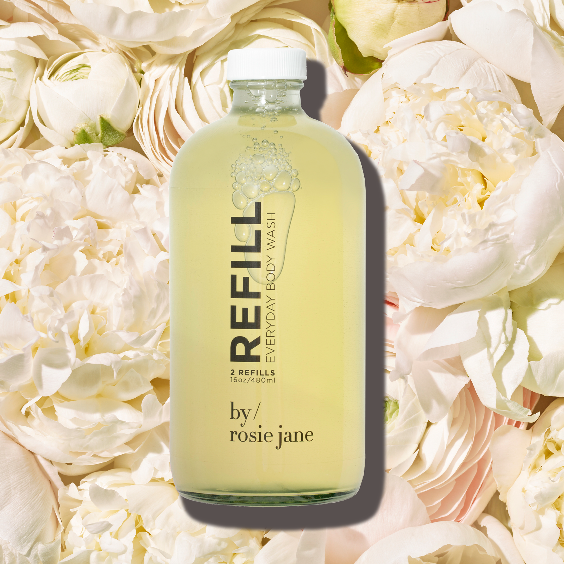 Rosie body wash refill on roses 