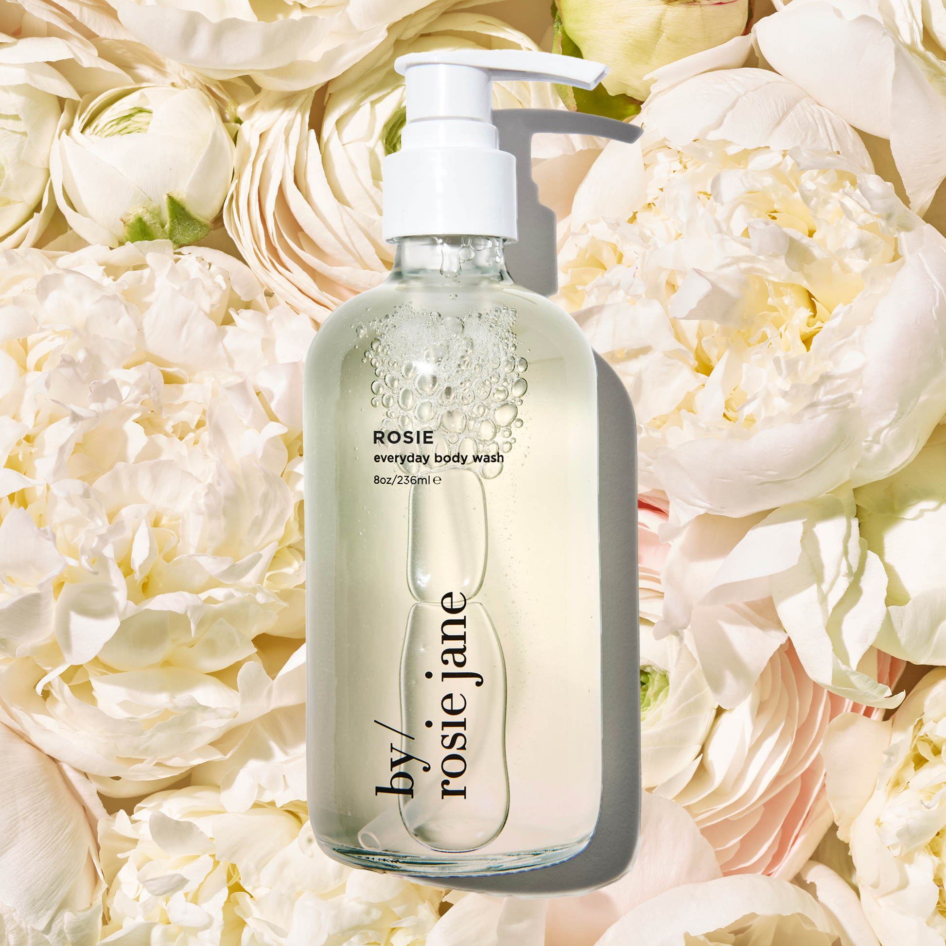 Rosie body wash on roses 