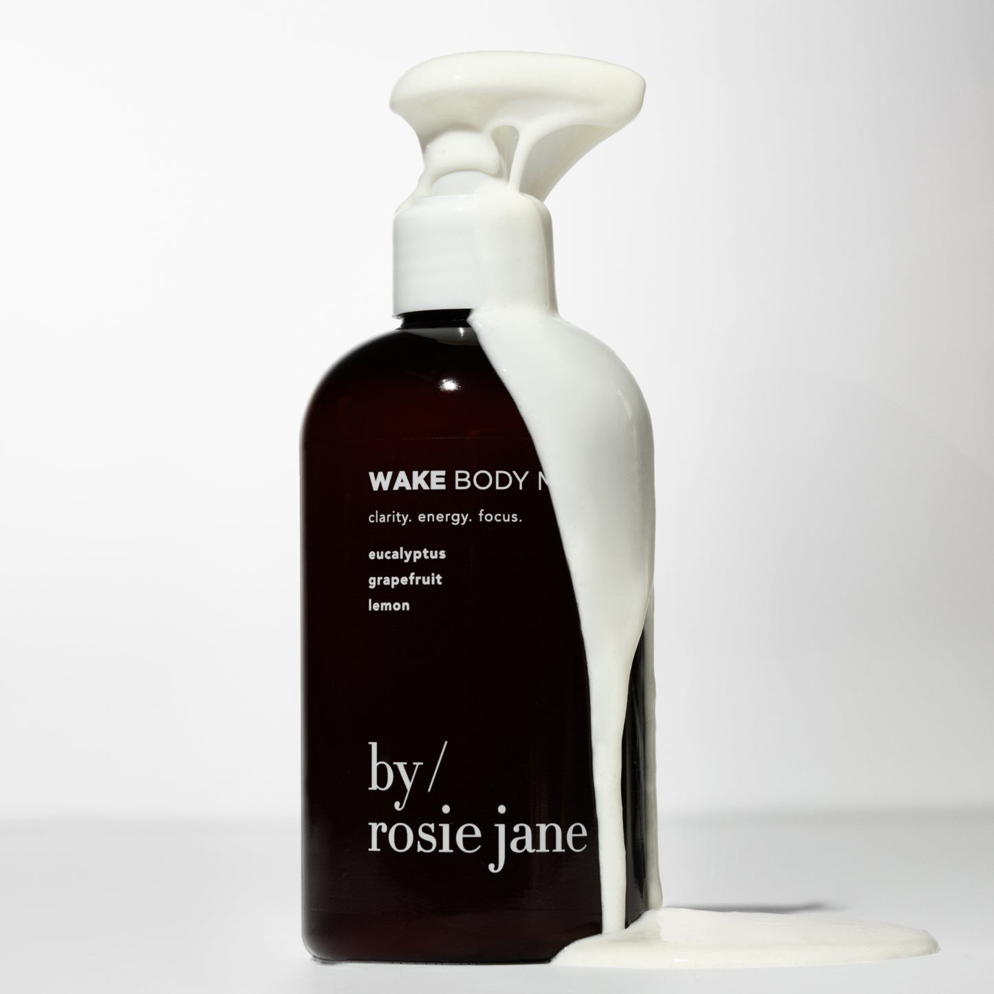 wake body milk texture on bottle