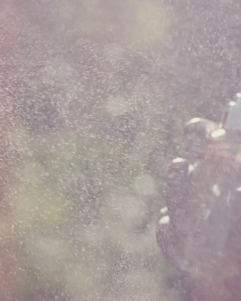 body mist spraying. no voice.