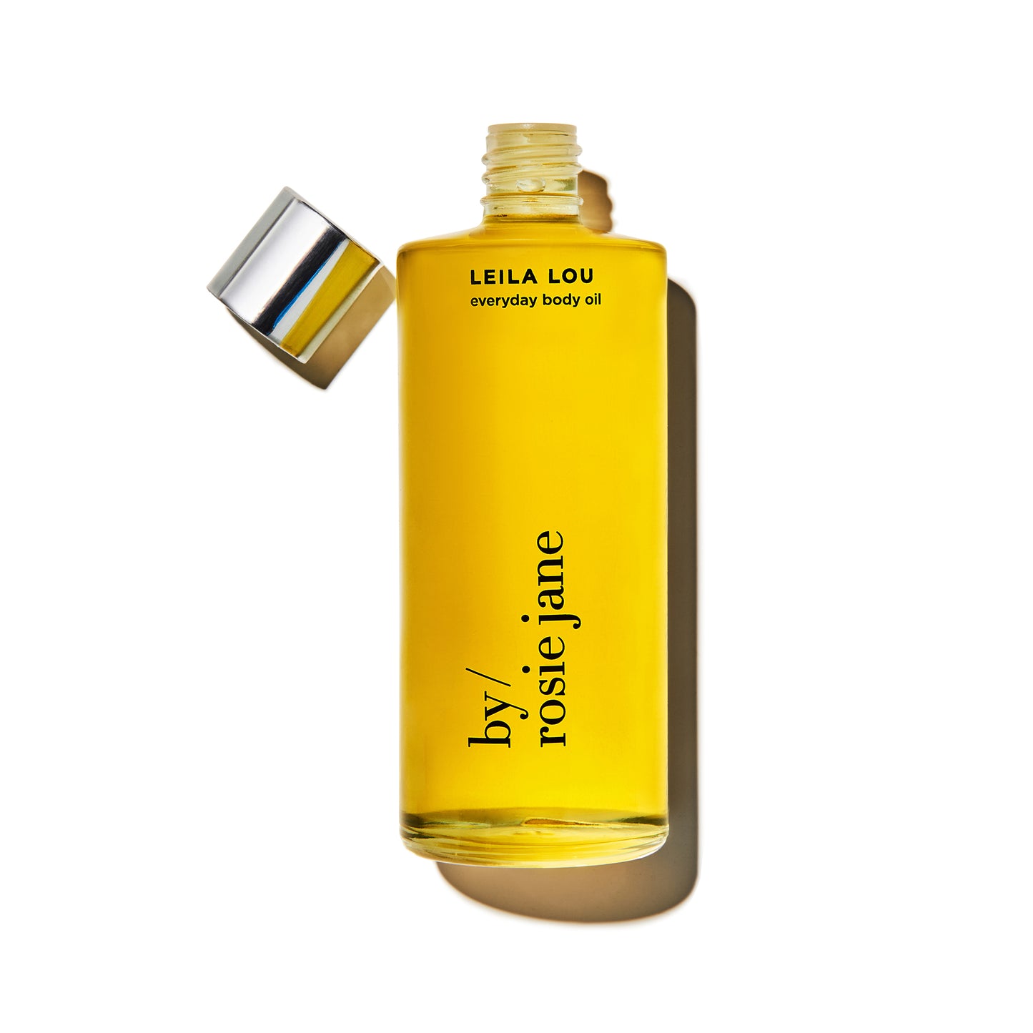 the leila lou everyday body oil without the lid.