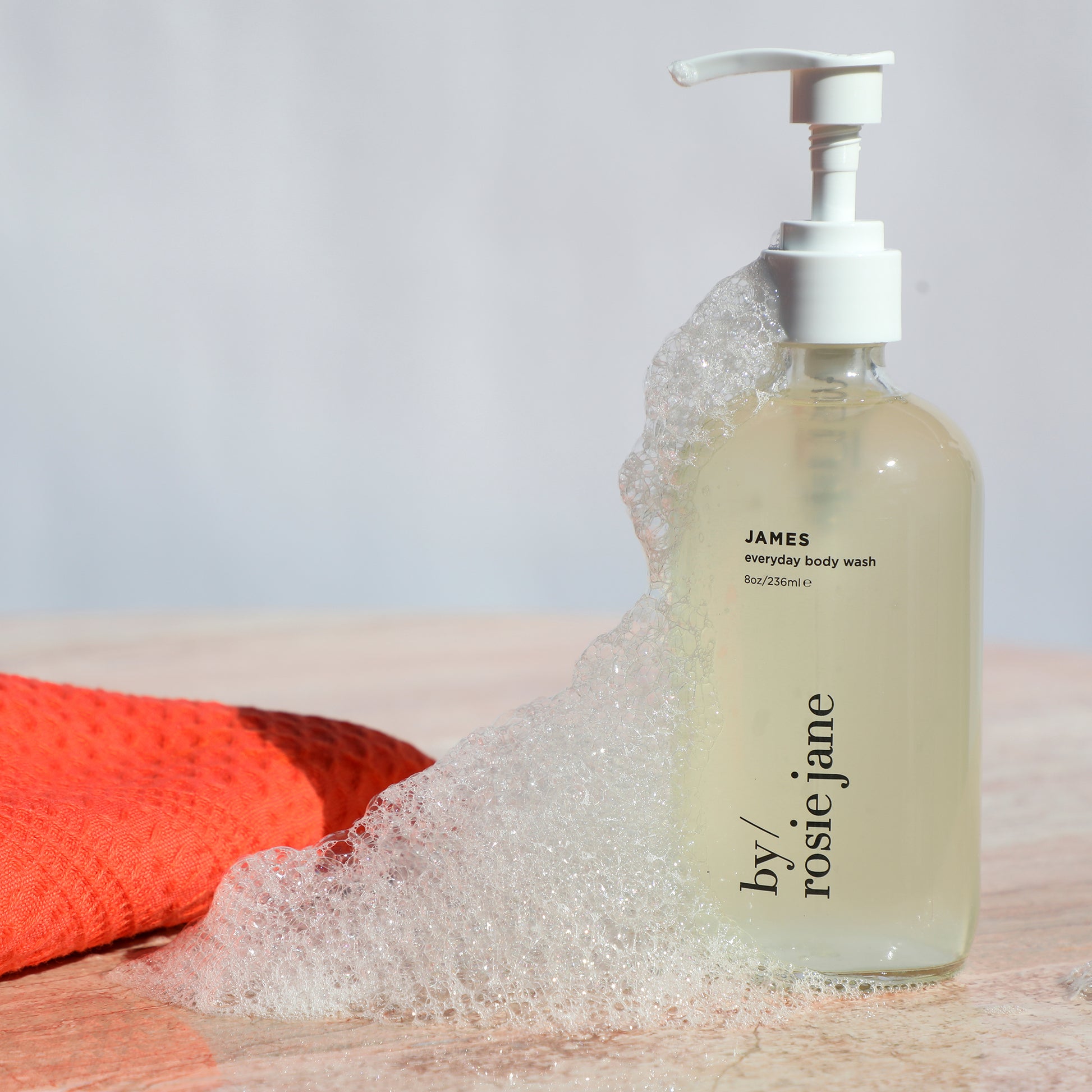 james body wash with bubbles